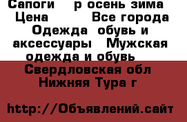 Сапоги 35 р.осень-зима  › Цена ­ 700 - Все города Одежда, обувь и аксессуары » Мужская одежда и обувь   . Свердловская обл.,Нижняя Тура г.